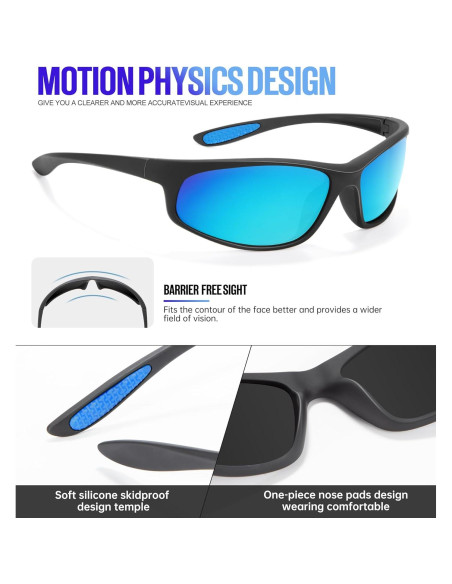 Gafas de Sol KALIYADI Polarizadas para Hombres UV