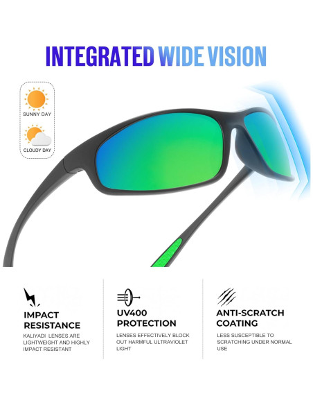 Gafas de Sol KALIYADI Polarizadas para Hombres UV