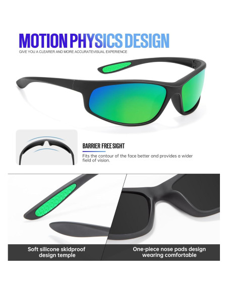 Gafas de Sol KALIYADI Polarizadas para Hombres UV