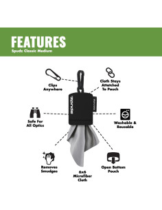 Paño Microfibra SPUDZ Clásico | Alpine Innovations | 15 x 15 cm 2