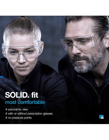Gafas de Seguridad SolidWork Lente Transparente Antivaho