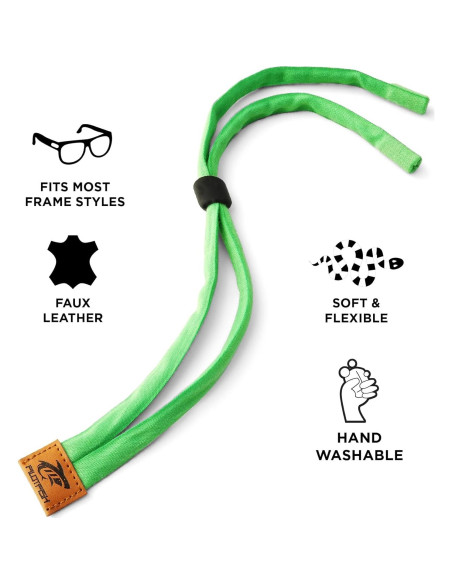 Correa para Gafas de Sol Pilotfish Algodón Verde Lima