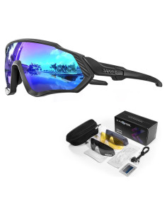 Gafas de Ciclismo KAPVOE 5 Lentes Polarizadas UV400