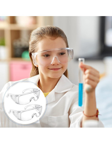 Gafas de Seguridad Queekay 12 Pares Anti Arañazos