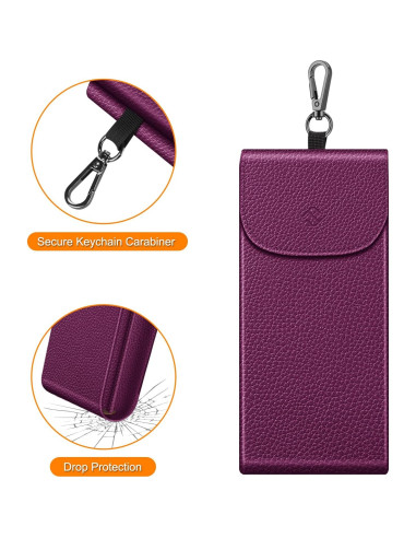 Funda Doble para Gafas Fintie con Gancho y Paños de Limpieza