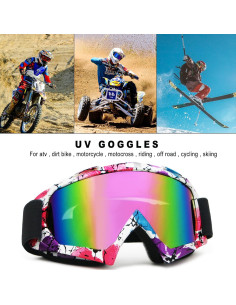 Gafas de Motocicleta Shutuan Rosa UV400 Ajustables 2