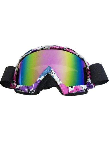 Gafas de Motocicleta Shutuan Rosa UV400 Ajustables