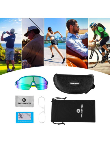 Gafas de sol polarizadas ROCKBROS UV400 unisex ligeras