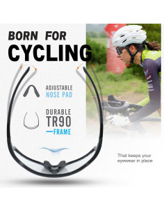 Gafas de Ciclismo VOZAPOW Fotoquímicas UV400 Unisex 2