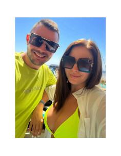 Gafas de Sol AIEYEZO Cuadradas Oversized UV400 para Mujeres 2