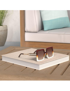 Gafas de Sol AIEYEZO Cuadradas Oversized UV400 para Mujeres 2