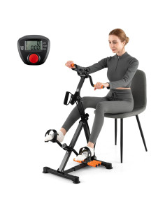 Bicicleta de Ejercicio Toolsempire FH10077YE Ajustable con Monitor