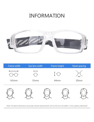 Gafas de Protección Deportiva SooGree para Baloncesto y Más