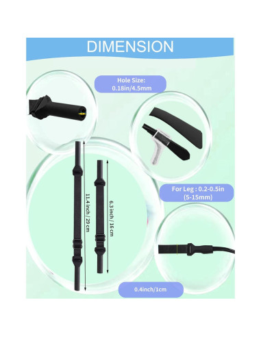 Correa Ajustable para Gafas Niños HORNYPOOT 16.5-25.4 cm