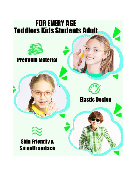 Correa Ajustable para Gafas Niños HORNYPOOT 16.5-25.4 cm