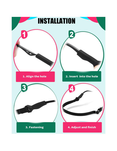 Correa Ajustable para Gafas Niños HORNYPOOT 16.5-25.4 cm