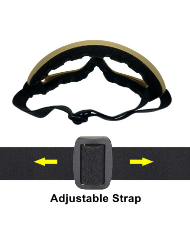 Gafas de Motocicleta LJDJ 2 Paquetes con 2 Máscaras