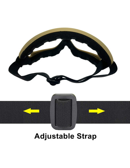 Gafas de Motocicleta LJDJ 2 Paquetes con 2 Máscaras