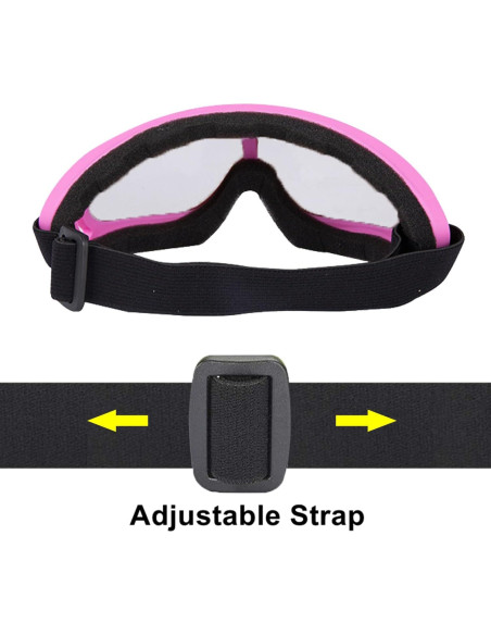 Gafas de Motocicleta LJDJ 2 Paquetes con 2 Máscaras