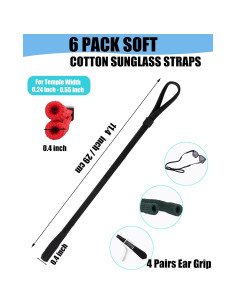 Correa de Gafas HORNYPOOT 29cm Elástica para Niños y Adultos 2