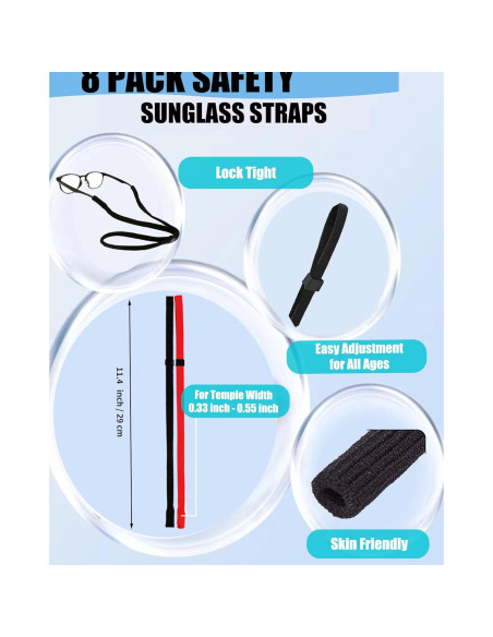 Correa de Gafas HORNYPOOT 29cm Elástica para Niños y Adultos