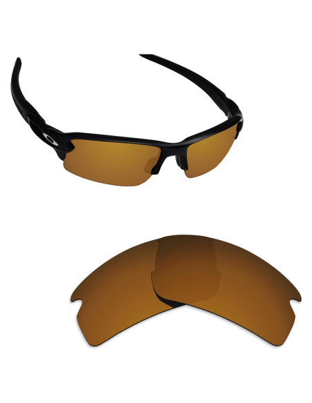 Lentes Polarizados Alphax para Oakley Flak 2.0 - Oro Brillante
