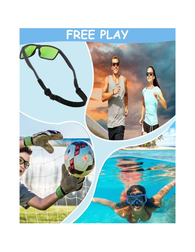 Correa de Gafas HORNYPOOT Ajustable para Niños 16.5-25.4 cm