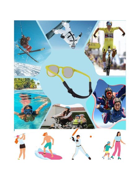 Correa de Gafas HORNYPOOT Ajustable para Niños 16.5-25.4 cm