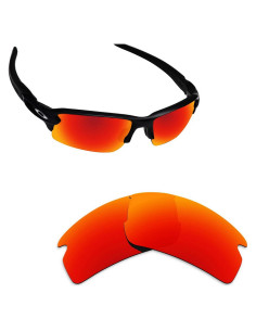 Lentes Polarizados Alphax para Oakley Flak 2.0 - Rojo Fuego