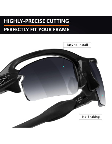 Lentes de Reemplazo Polarizados Alphax para Oakley Flak 2.0