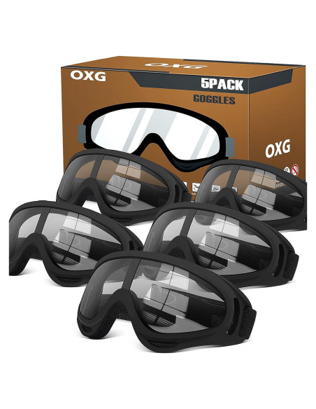 Gafas de Motocicleta OXG 5 Pares Anti-UV Ajustables