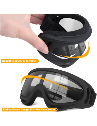 Gafas de Motocicleta OXG 5 Pares Anti-UV Ajustables