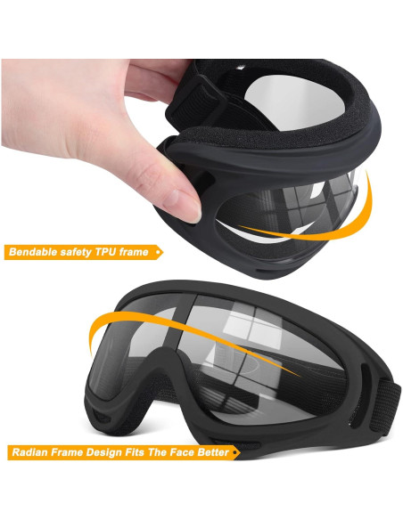 Gafas de Motocicleta OXG 5 Pares Anti-UV Ajustables