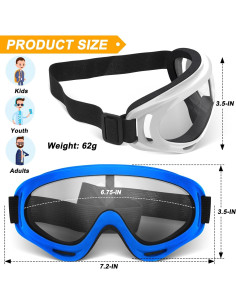 Gafas de Motocicleta OXG 5 Pares Anti-UV y a Prueba de Polvo 2