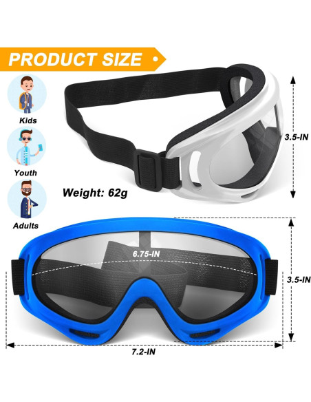 Gafas de Motocicleta OXG 5 Pares Anti-UV y a Prueba de Polvo