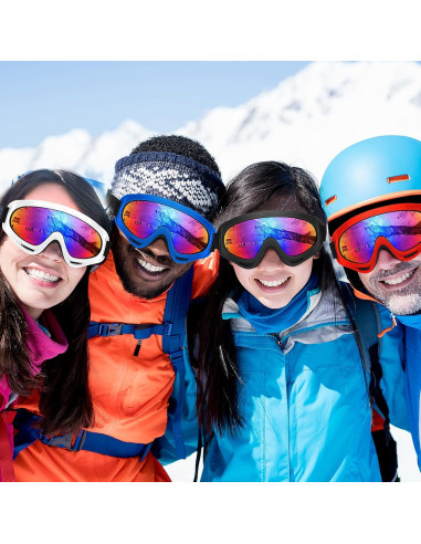 Gafas de Motocicleta OXG 5 Pares Multicolor Anti-UV