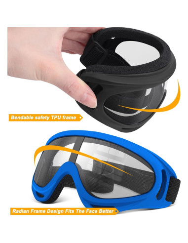 Gafas de Motocicleta OXG 5 Pares Anti-UV y a Prueba de Polvo