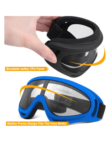 Gafas de Motocicleta OXG 5 Pares Anti-UV y a Prueba de Polvo