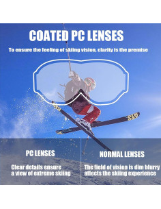 Gafas de Motocross Immoono 2 Pcs con Gaiter para Adultos 2