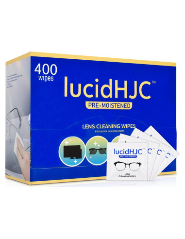 Toallitas de limpieza Lucidhjc 400 unidades para lentes y pantallas
