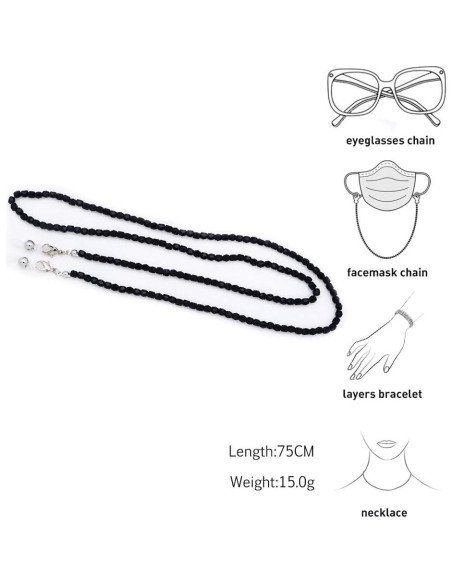 Cadena de Gafas KAI 70cm Perlas de Moda para Mujeres