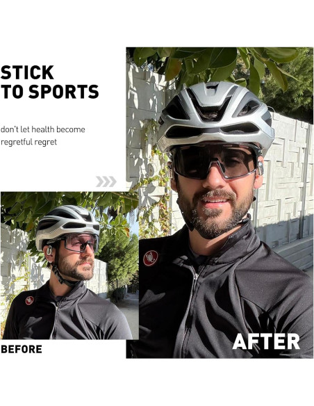 Gafas de Ciclismo SCVCN Fotoquímicas UV400 Ajustables