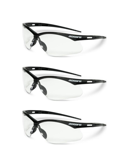 Gafas de Seguridad Jackson SG - Lentes Antirayaduras - 3 Estilos
