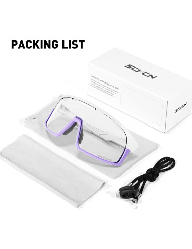 Gafas de Ciclismo SCVCN Fotoquímicas UV400 Ajustables