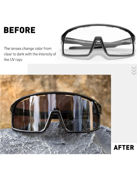 Gafas de Ciclismo SCVCN Fotoquímicas UV400 Ajustables