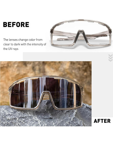 Gafas de Ciclismo SCVCN Fotoquímicas UV400 Ajustables