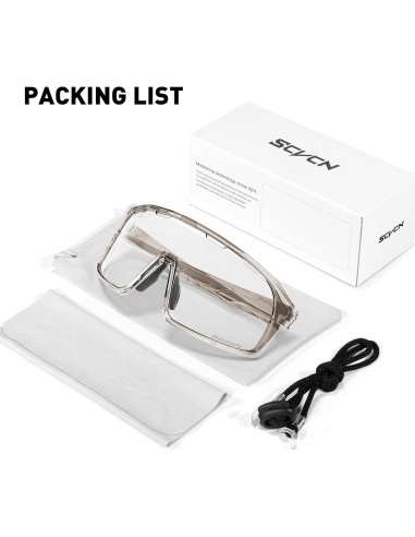 Gafas de Ciclismo SCVCN Fotoquímicas UV400 Ajustables