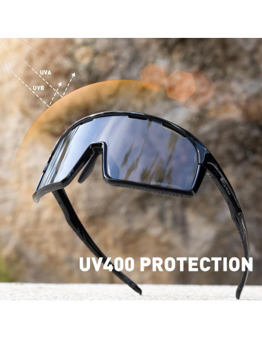 Gafas de Ciclismo Fotoquímicas SCVCN UV400 Ajustables