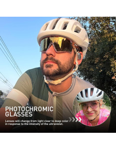Gafas de Ciclismo KAPVOE Fotoquímicas UV400 para MTB 2
