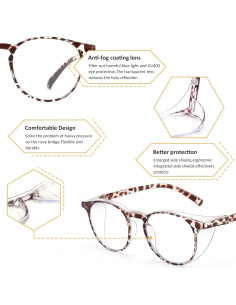 Gafas de Seguridad Outray 2 Pares Antiempañantes Luz Azul 2